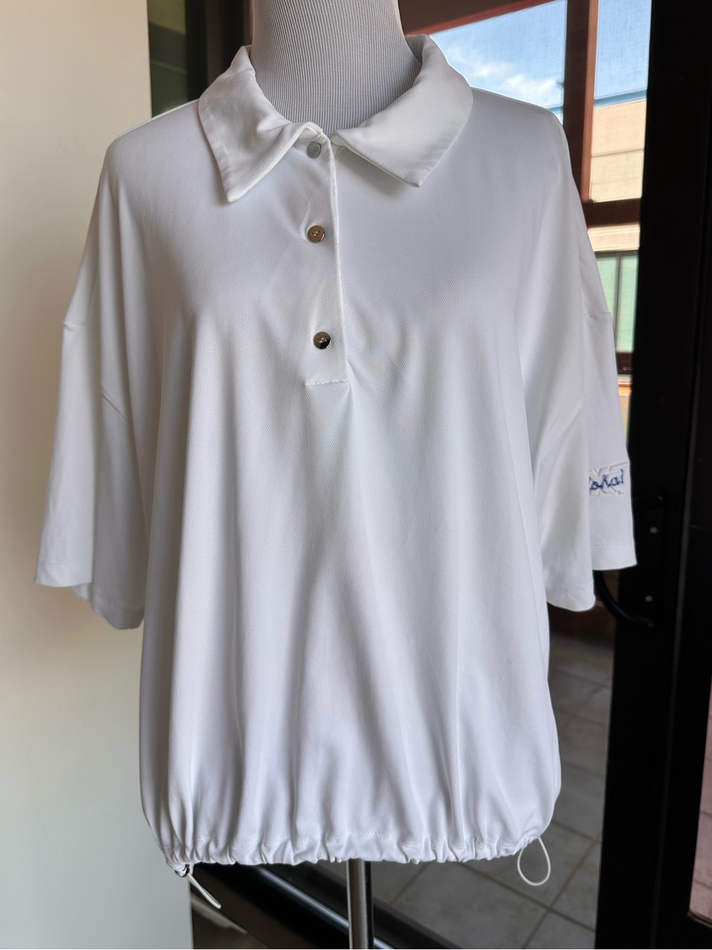 PXG White Short Sleeve Polo Top
